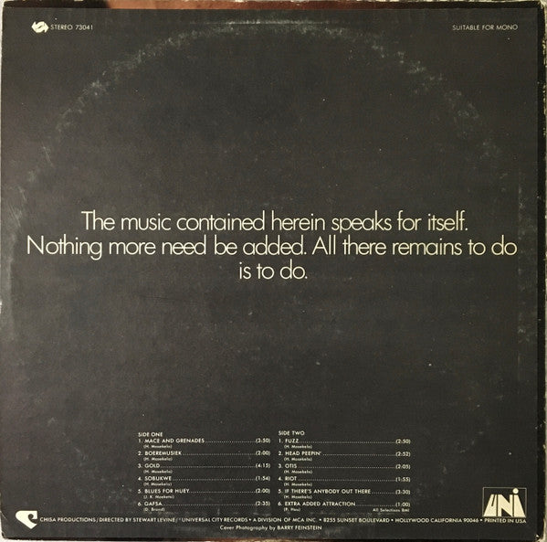Hugh Masekela : Masekela (LP, Album)