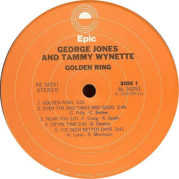 George Jones & Tammy Wynette : Golden Ring (LP, Album)