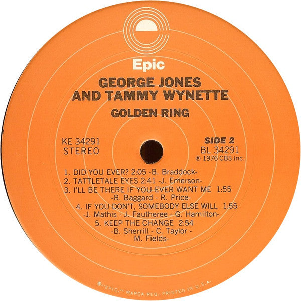 George Jones & Tammy Wynette : Golden Ring (LP, Album)