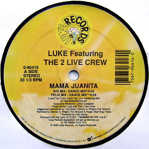 Luke Featuring The 2 Live Crew : Mama Juanita (12")