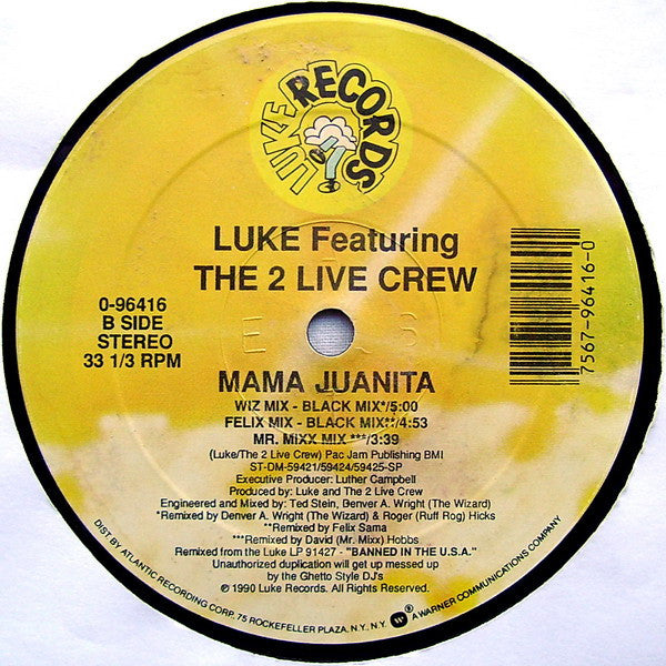 Luke Featuring The 2 Live Crew : Mama Juanita (12")