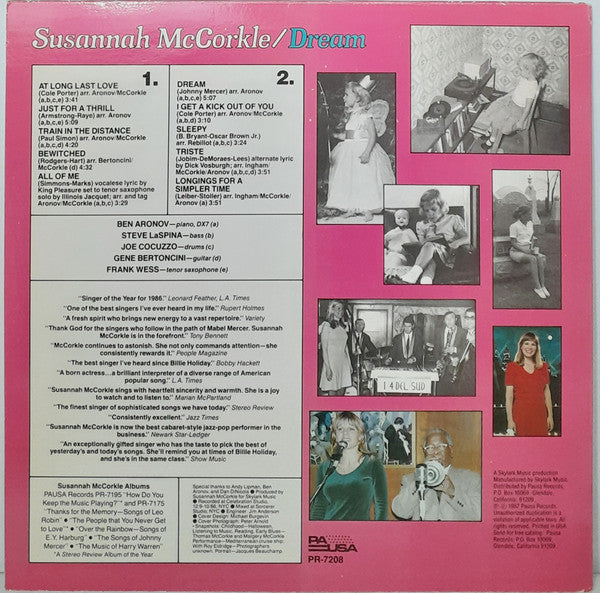 Susannah McCorkle : Dream (LP)