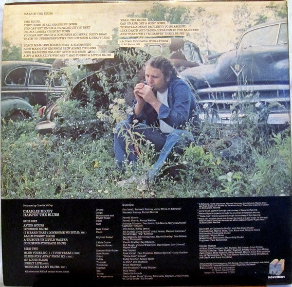 Charlie McCoy : Harpin' The Blues (LP, Album, Club, RE)