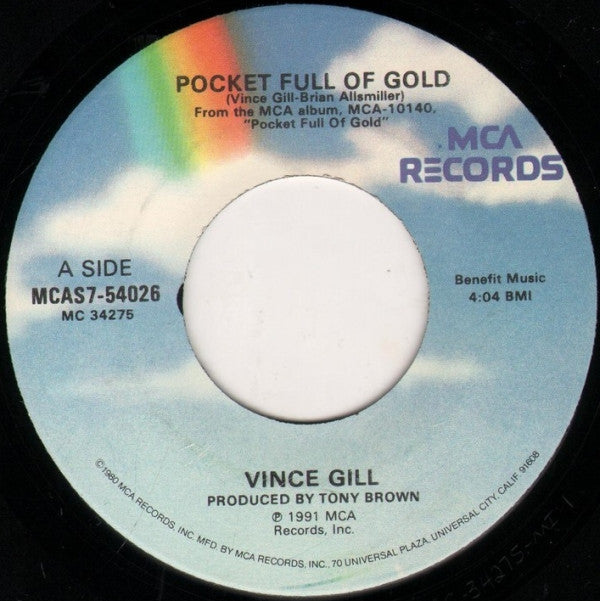 Vince Gill : Pocket Full Of Gold / A Little Left Over (7")