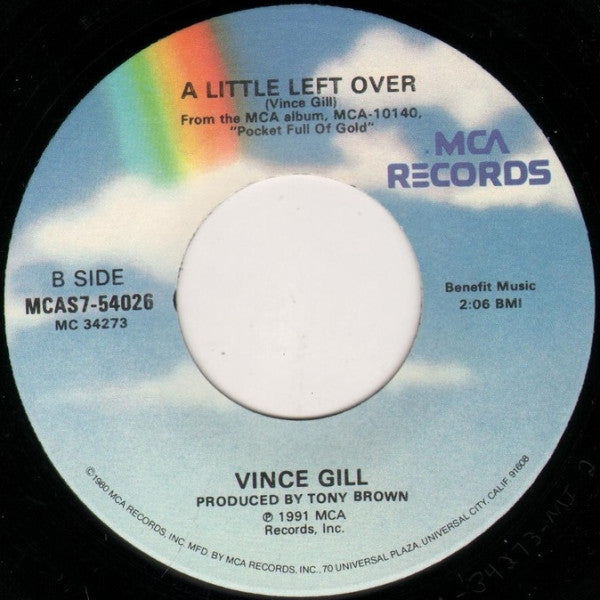 Vince Gill : Pocket Full Of Gold / A Little Left Over (7")