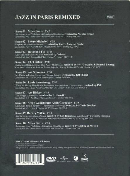 Various : Jazz In Paris Remixed (CD, Comp + DVD-V, PAL)