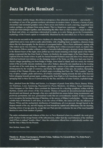 Various : Jazz In Paris Remixed (CD, Comp + DVD-V, PAL)