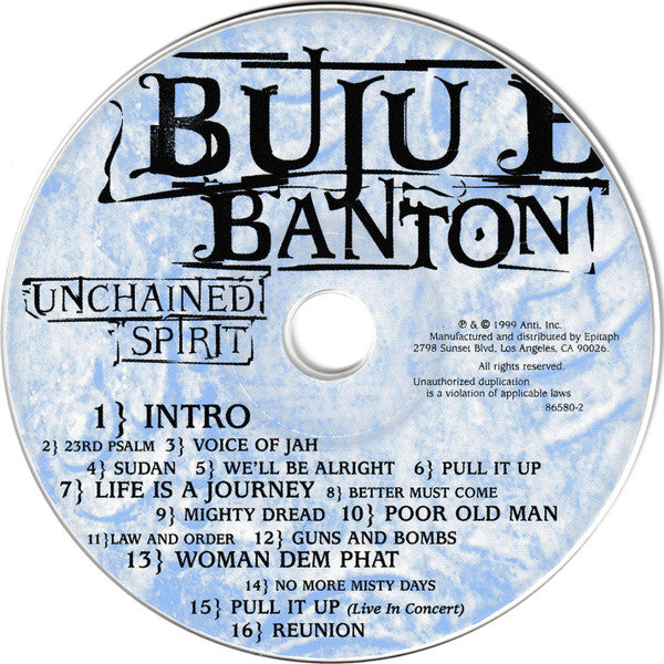 Buju Banton : Unchained Spirit (CD, Album)