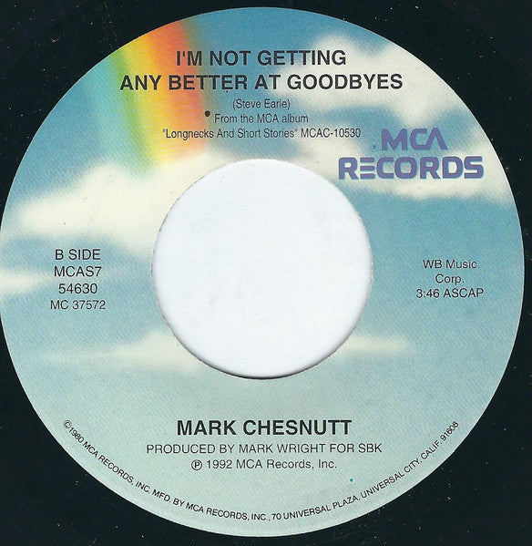Mark Chesnutt : It Sure Is Monday (7", Single)