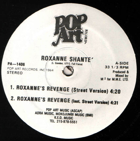 Roxanne Shanté : Roxanne's Revenge (12")