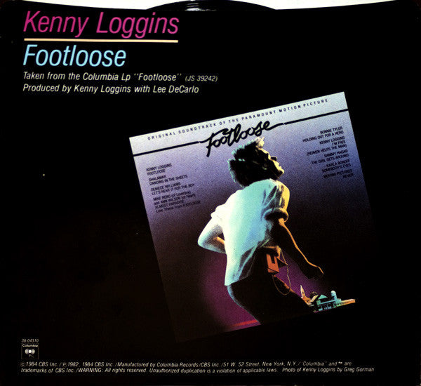 Kenny Loggins : Footloose (7", Single, Styrene, Pit)