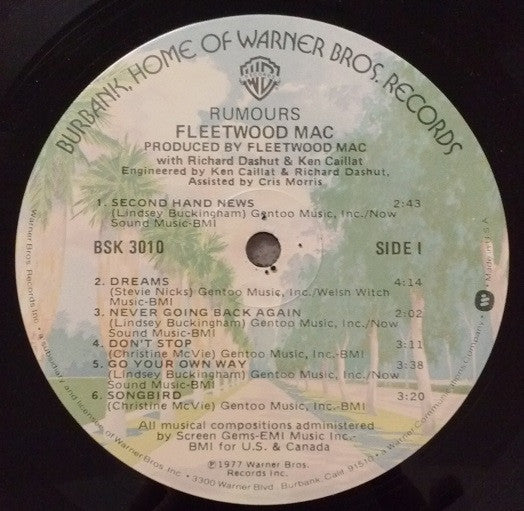 Fleetwood Mac : Rumours (LP, Album, Glo)