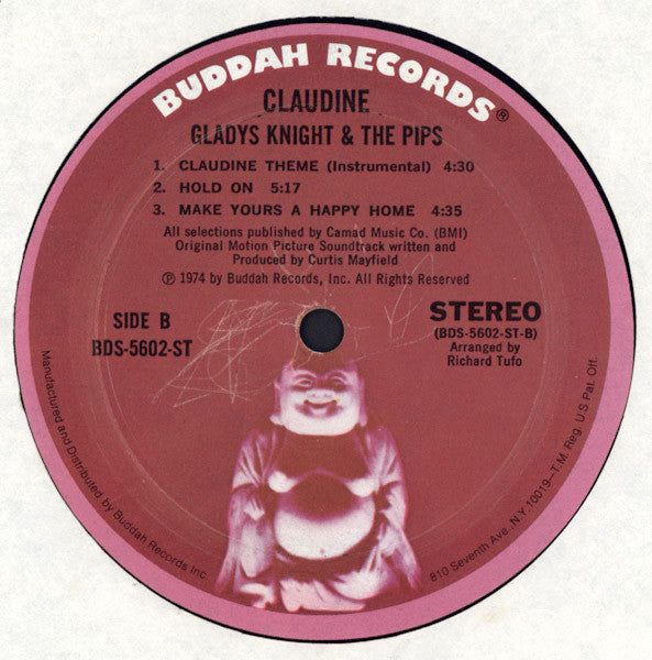 Gladys Knight & The Pips* : Singing The Original Motion Picture Soundtrack / Claudine (LP, Album, Mon)