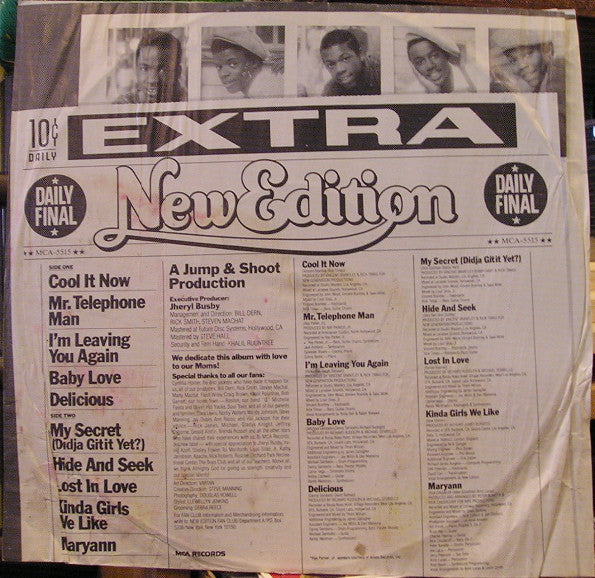 New Edition : New Edition (LP, Album, Pin)