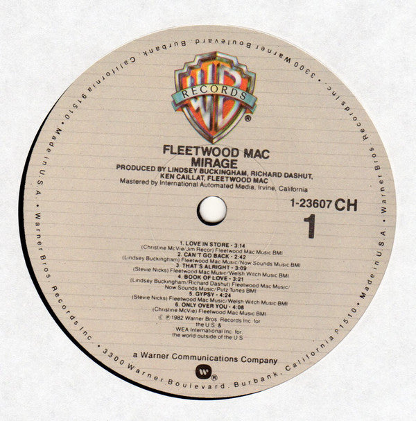 Fleetwood Mac : Mirage (LP, Album, Club, Col)