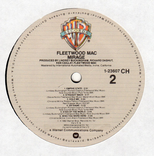 Fleetwood Mac : Mirage (LP, Album, Club, Col)