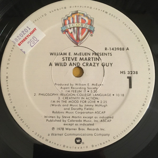 Steve Martin (2) : A Wild And Crazy Guy (LP, Album, Club, Gat)