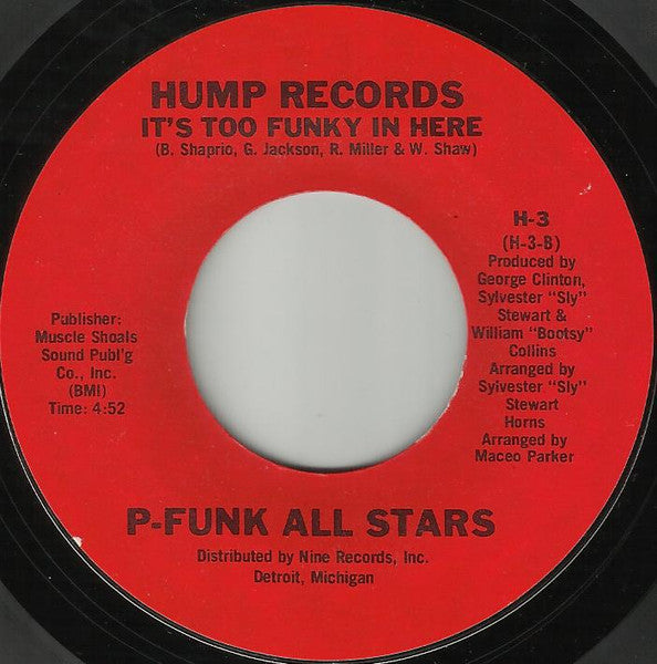 P-Funk All Stars : One Of Those Summers / It's Too Funky In Here (7", Single)