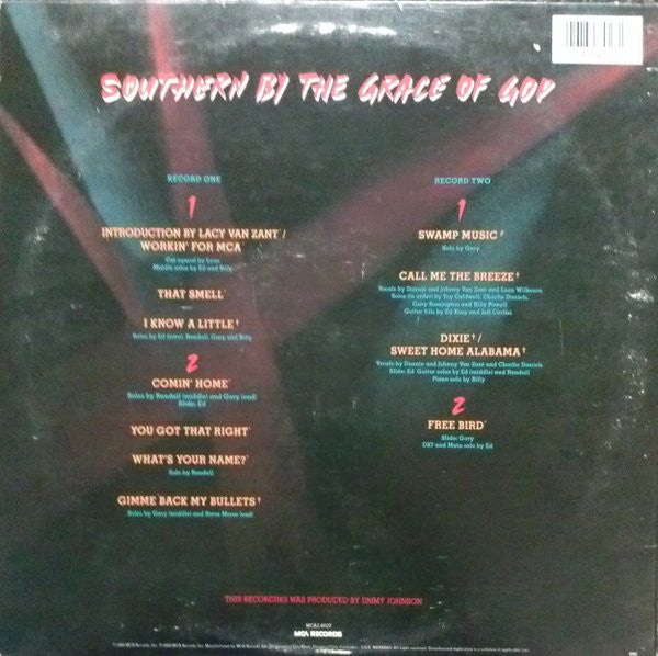 Lynyrd Skynyrd : Southern By The Grace Of God: Lynyrd Skynyrd Tribute Tour 1987 (2xLP, Album, Club)