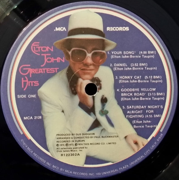 Elton John : Greatest Hits (LP, Comp, Club, RCA)