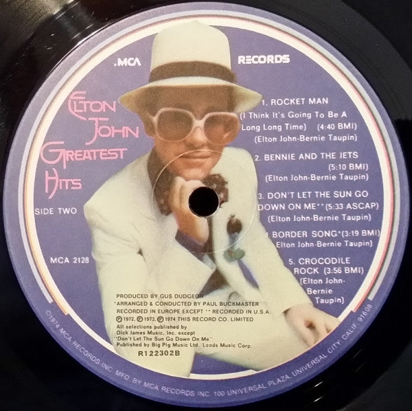 Elton John : Greatest Hits (LP, Comp, Club, RCA)