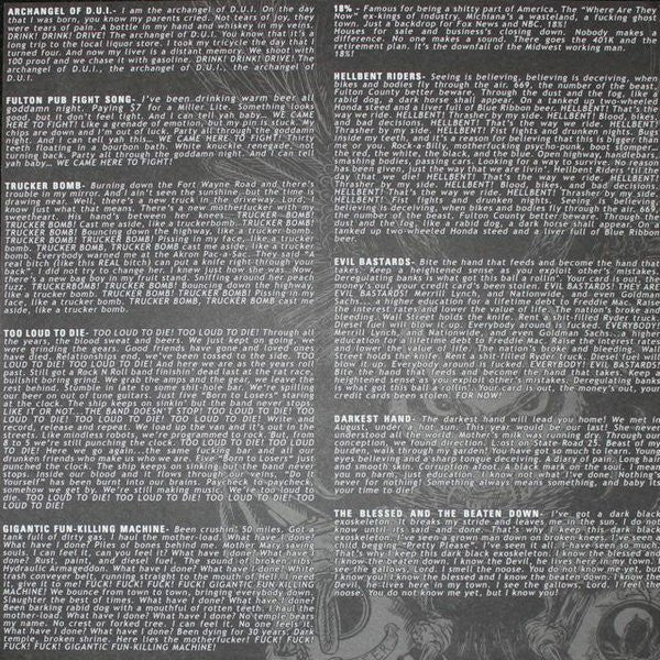 Owl (19) : Too Loud To Die (LP, Album)