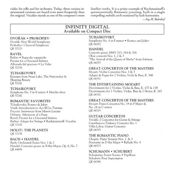 Tchaikovsky* / Barber* / Puccini* / Debussy* / Verdi* : Romantic Favorites (CD, Album)