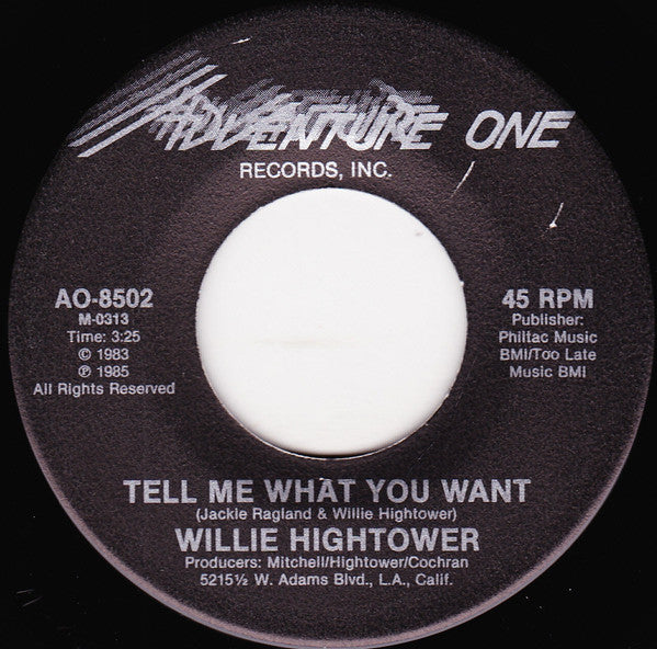 Willie Hightower : Too Many Irons In The Fire (7")