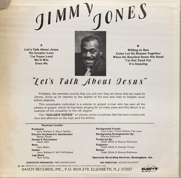 Jimmy Jones (17) : Let's Talk About Jesus (LP, Album)