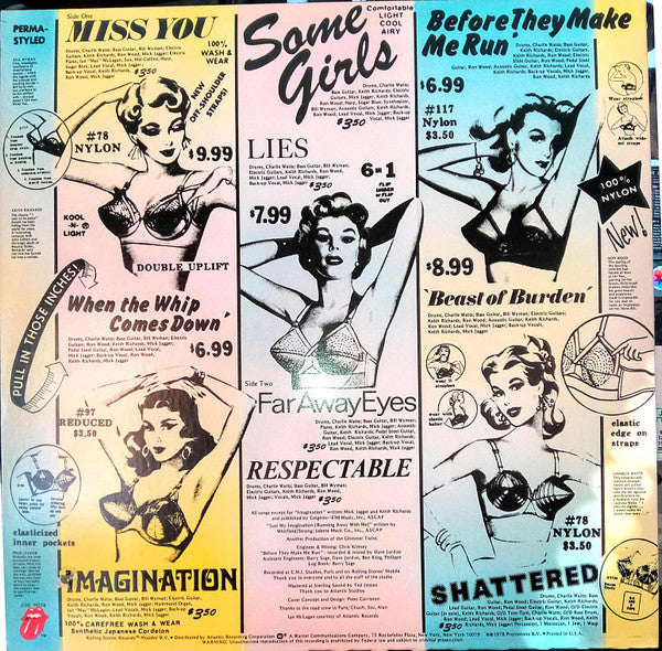 The Rolling Stones : Some Girls (LP, Album, 1st)