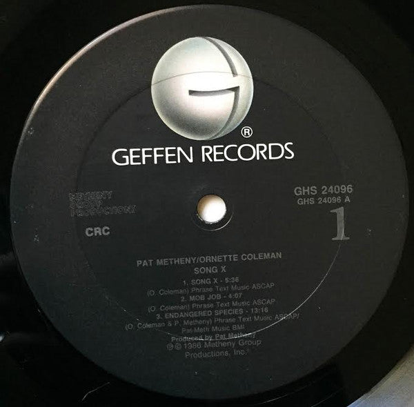 Pat Metheny / Ornette Coleman : Song X (LP, Album, Club)