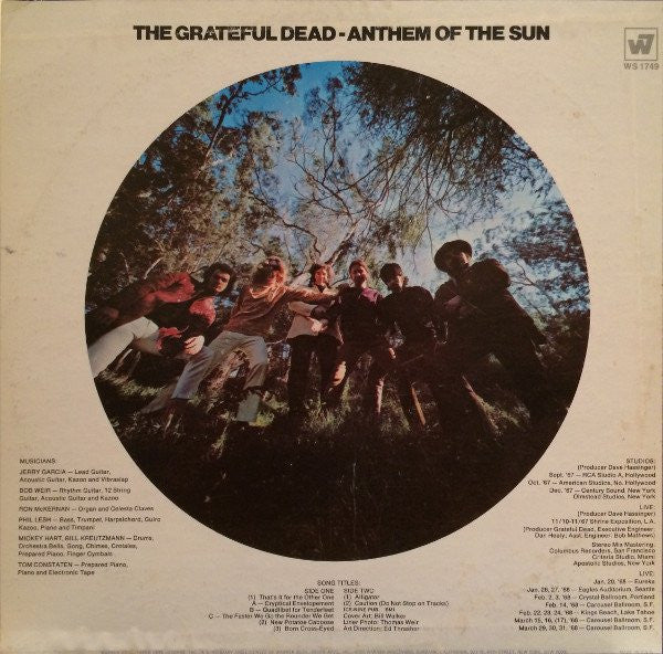 The Grateful Dead : Anthem Of The Sun (LP, Album)