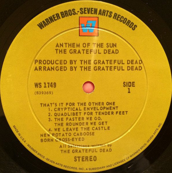 The Grateful Dead : Anthem Of The Sun (LP, Album)