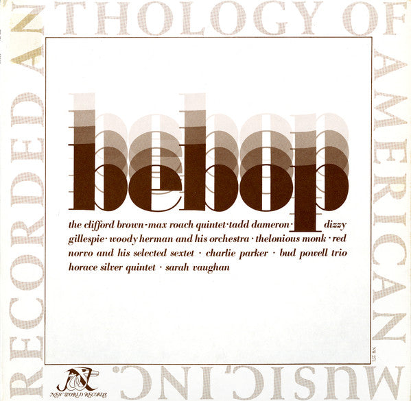 Various : Bebop (LP, Comp, Mono, Gat)