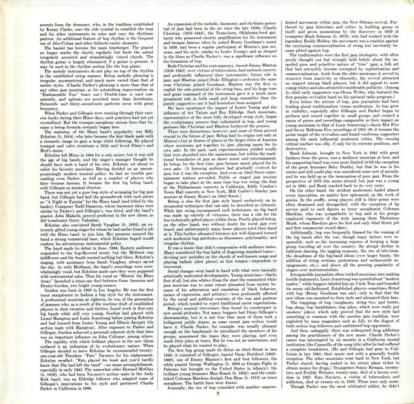 Various : Bebop (LP, Comp, Mono, Gat)