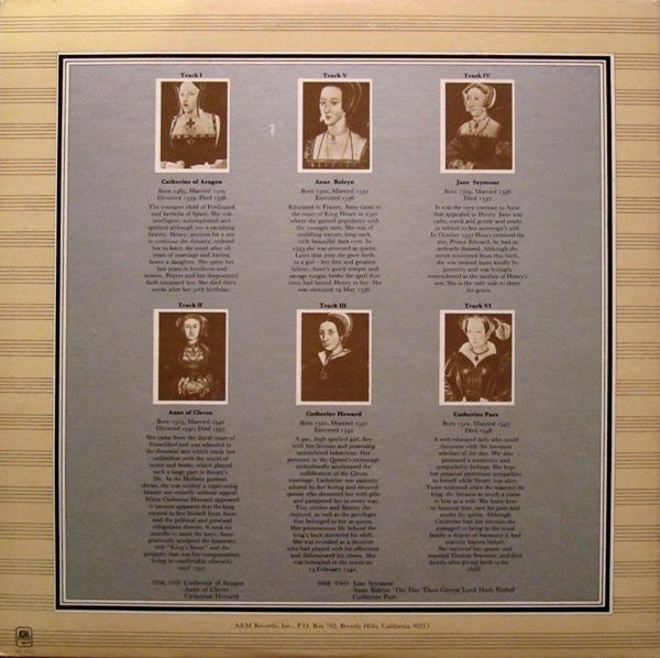 Rick Wakeman : The Six Wives Of Henry VIII (LP, Album, Pit)