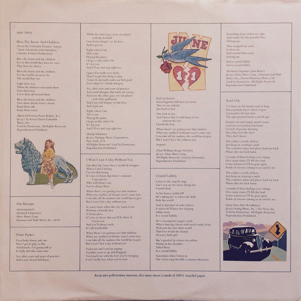 Carpenters : A Song For You (LP, Album, Promo)