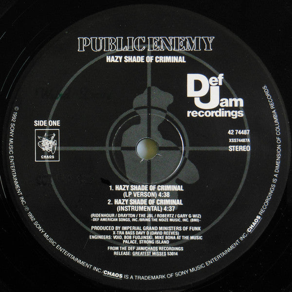 Public Enemy : Hazy Shade Of Criminal (12")