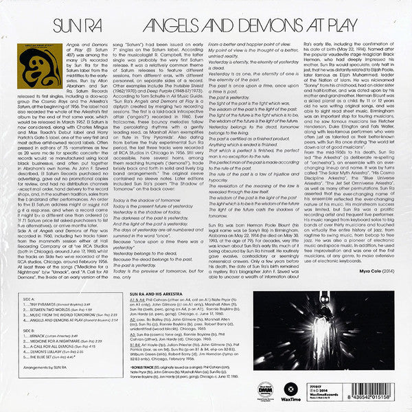 Sun Ra : Angels And Demons At Play (LP, Album, Ltd, RE, RM, 180)