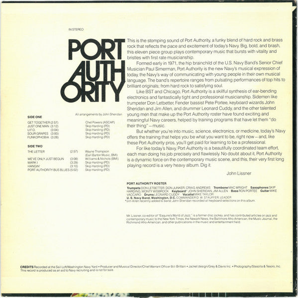 Port Authority : Port Authority (LP, Album, Promo)