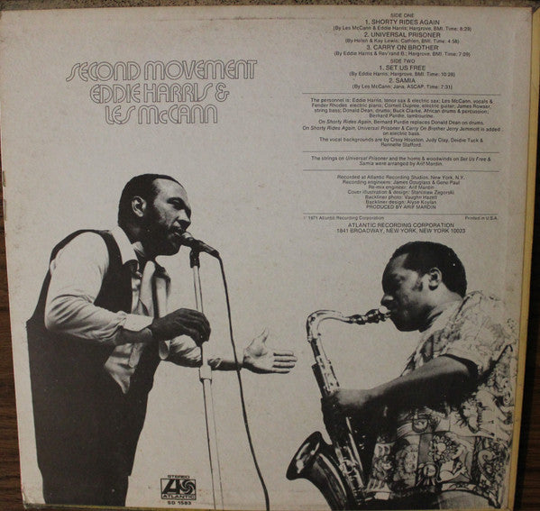 Eddie Harris & Les McCann : Second Movement (LP, Album, RI)