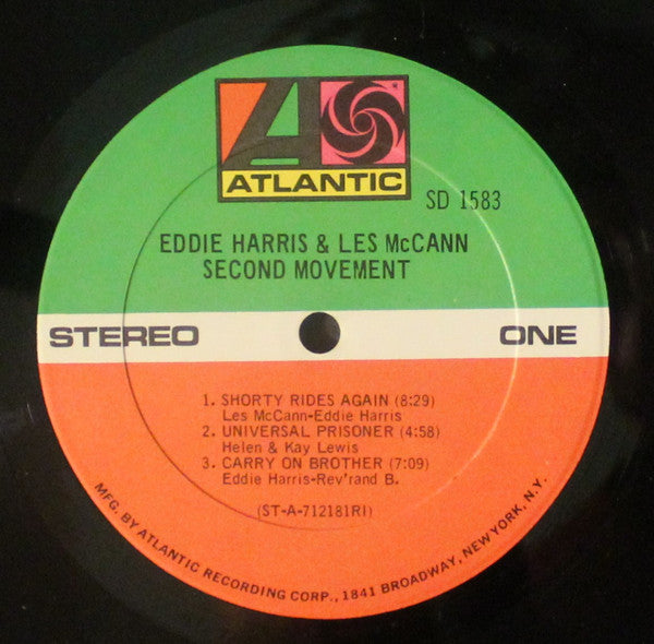 Eddie Harris & Les McCann : Second Movement (LP, Album, RI)