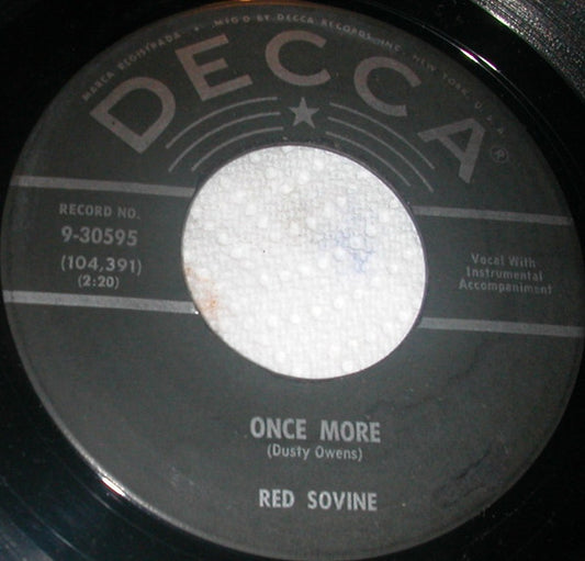 Red Sovine : Once More (7", Single)