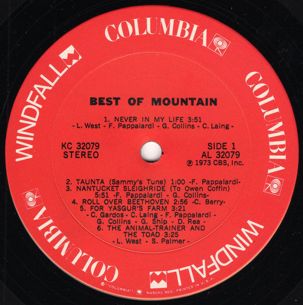 Mountain : The Best Of Mountain (LP, Comp, Pit)