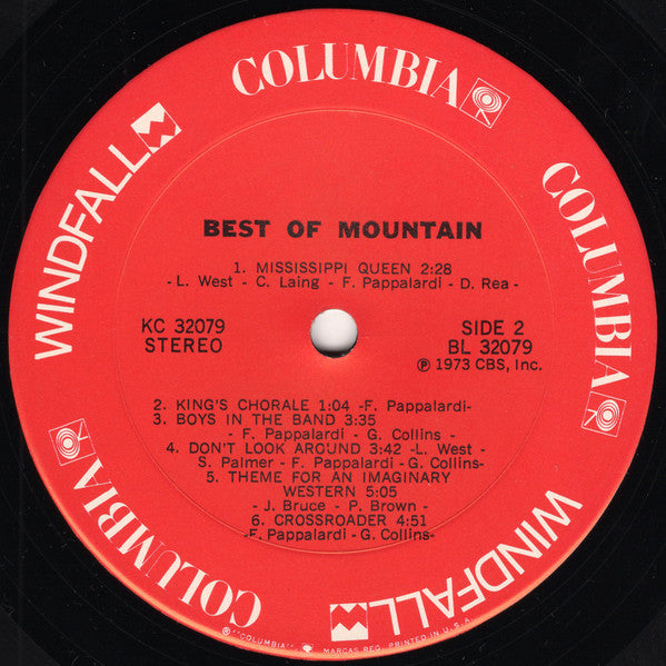 Mountain : The Best Of Mountain (LP, Comp, Pit)