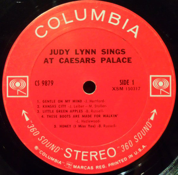 Judy Lynn : Judy Lynn Sings At Caesars Palace (LP, San)