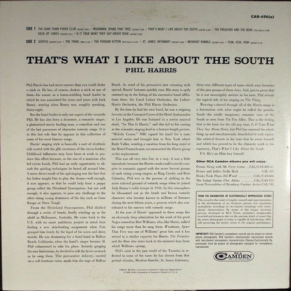 Phil Harris : That's What I Like About The South (LP, Album)