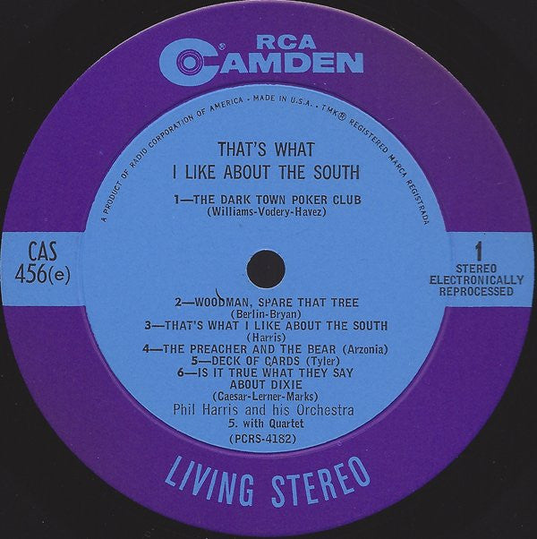 Phil Harris : That's What I Like About The South (LP, Album)