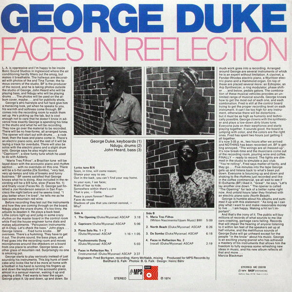 George Duke : Faces In Reflection (LP, Album)