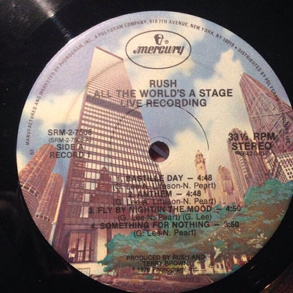 Rush : All The World's A Stage (2xLP, Album, RE, 53-)